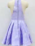 A-Line Crew Above-Knee Lilac Homecoming Dress with Pockets,DH141-Daisybridals