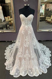 A Line Sweetheart Sleeveless Elegant Wedding Dress Bridal Gown,DW025-Daisybridals